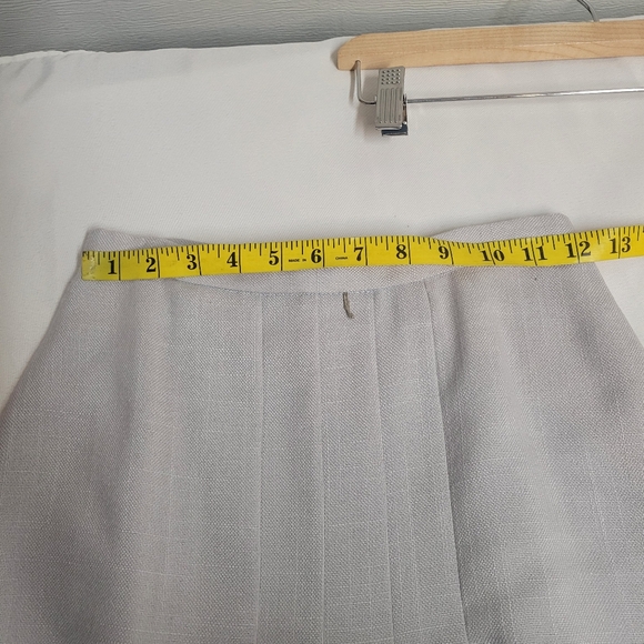 Vintage 70's Pleated Academia Skirt Midi Plaid light Grey USA JH Collectibles - Picture 8 of 10